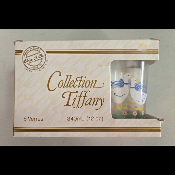 Libbey Other - Collection Tiffany Blue Daisy Duck 340mL Glasses - Set of 6